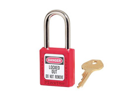 Zenex Safety Padlock Red