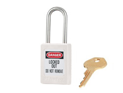 Keyed Alike Zenex Safety Padlock White 11F251