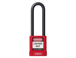 ABUS Long Shackle Lock Out Padlock Red	