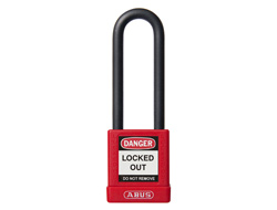 ABUS Long Shackle Lock Out Padlock Red	