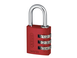 Red Aluminium Combination Padlock 30mm