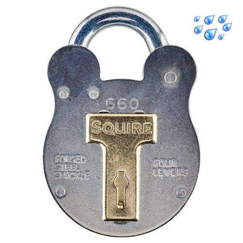 Old English Padlock Large