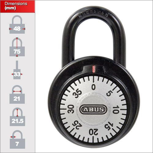 ABUS 78/50 C  Dial Combination Padlock