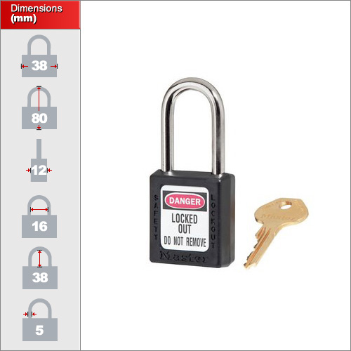 Master Lock Zenex Safety Padlocks - Keyed-Differently Padlocks