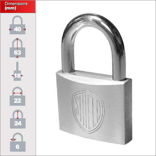 Aligarh Padlock 4lever. Body Lock Set. Ref product